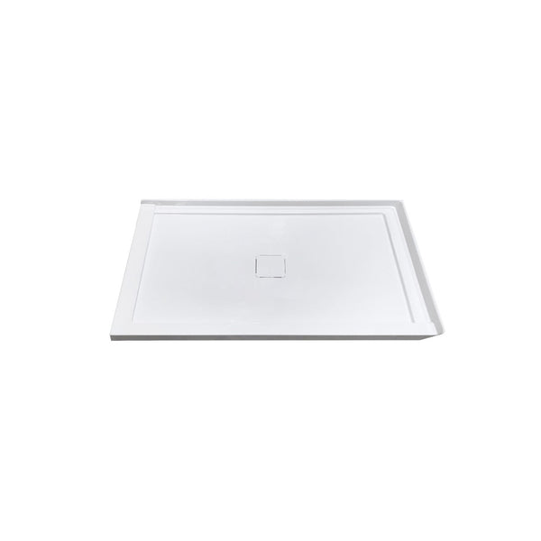 Base de douche lisse 36"x 60"installation en coin (droite)