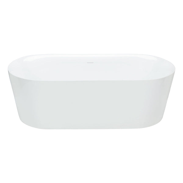 Baignoire autoportante arrondie noire 60''