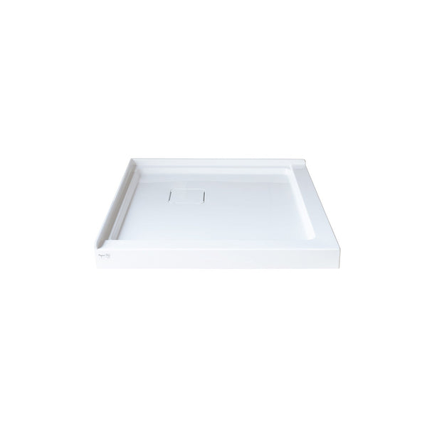 Base de douche lisse 36"x 36"installation en coin (gauche ou droite)