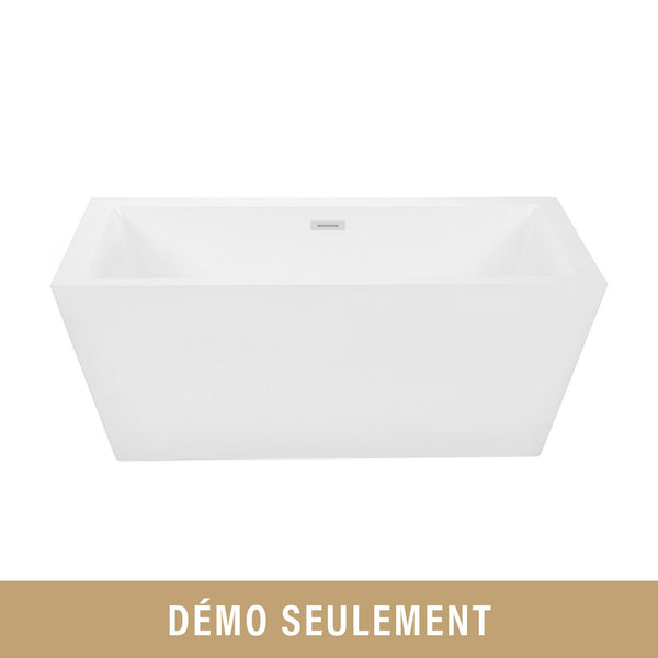 [DEMO] 60’’ rectangular 1 piece freestanding bathtub