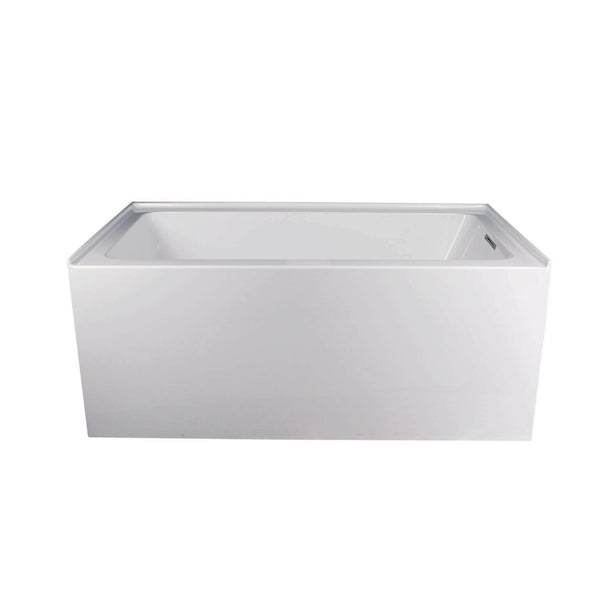 Bain blanc mat en alcôve droite 60''
