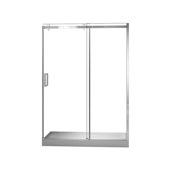 Porte de douche fini chrome 60''