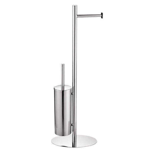 Porte-papier hygiénique sur pied fini chrome