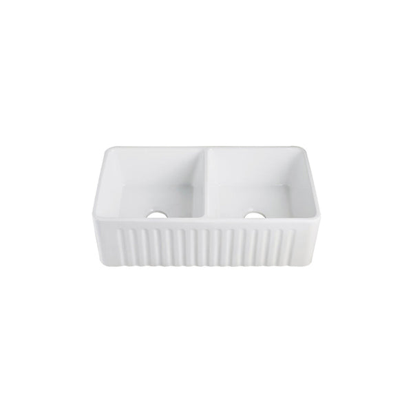 2 bowls, 33''X18'', apron-front kitchen sink