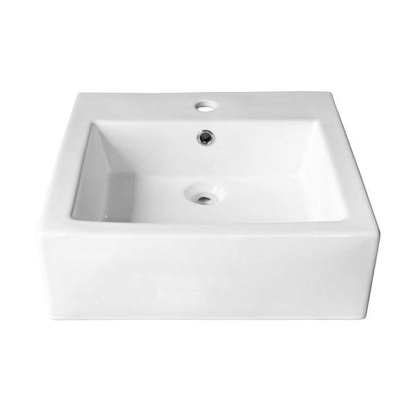 Vasque carrée en porcelaine 18''X18''
