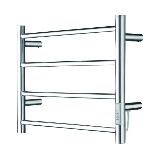 Chauffe-serviette à 4 barres fini chrome de forme rond