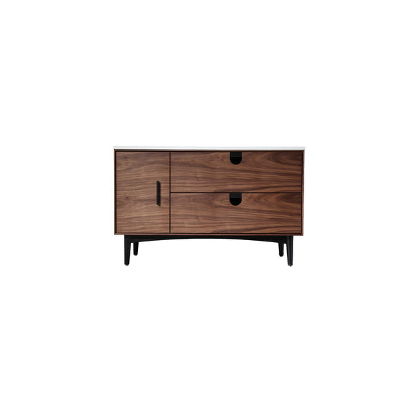 VANITÉ SUR PATTES 2 TIROIRS CHÊNE 48''