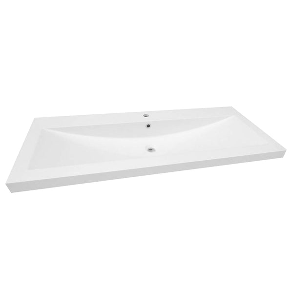 Lavabo en polymère semi-encastré 18''X 48''