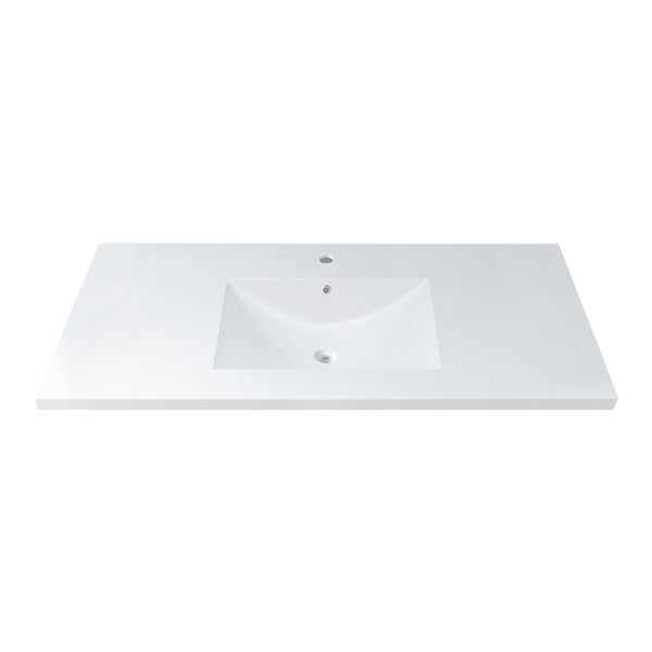 48''X 21’' semi-recessed polymer sink