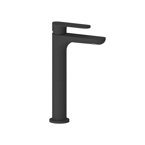 MATTE BLACK FLAT & ROUNDED LAVATORY FAUCET