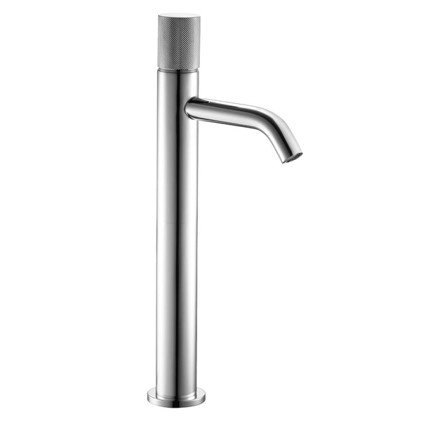 Robinet de vasque industriel fini nickel brossé