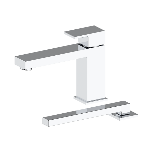 Bath faucet & hand shower chrome finish